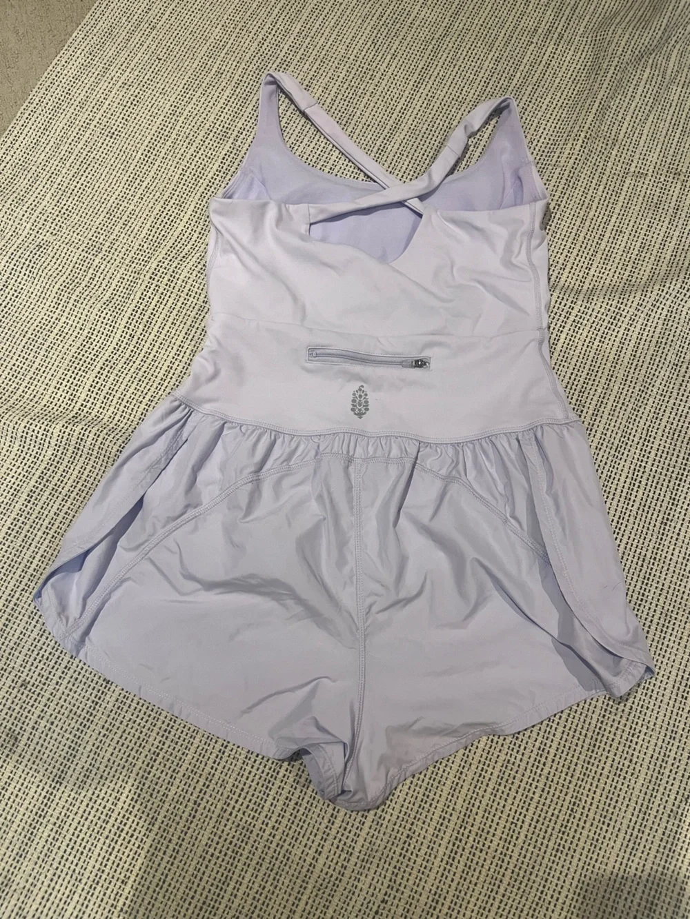 Free People Lilac Athletic Romper Shorts